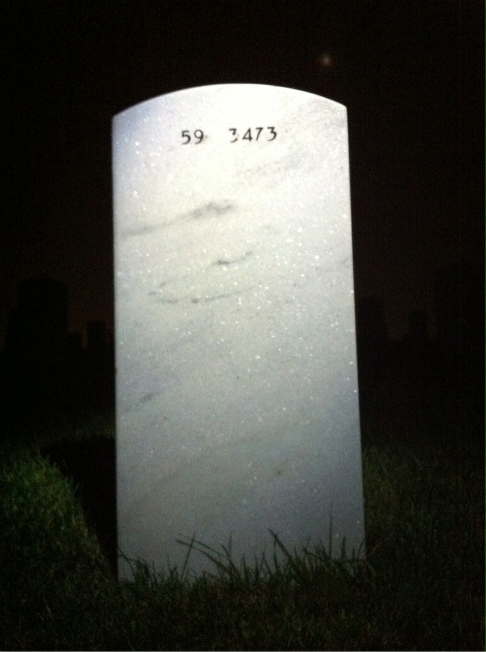 Back of headstone — Robert Mcwilliams