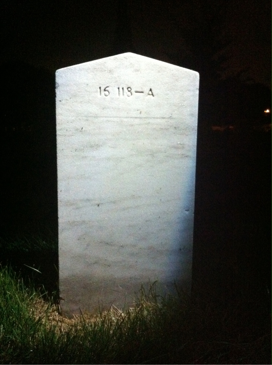 Back of headstone — Julian Moore