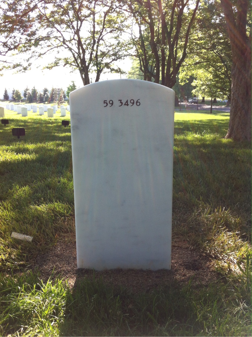 Back of headstone — Scott Murphy