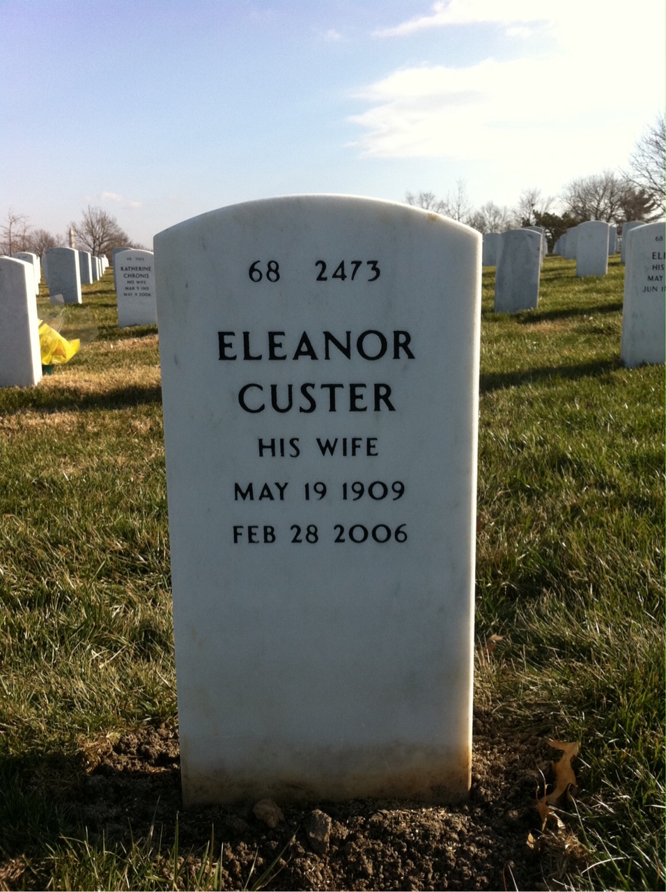 Back of headstone — James Cone