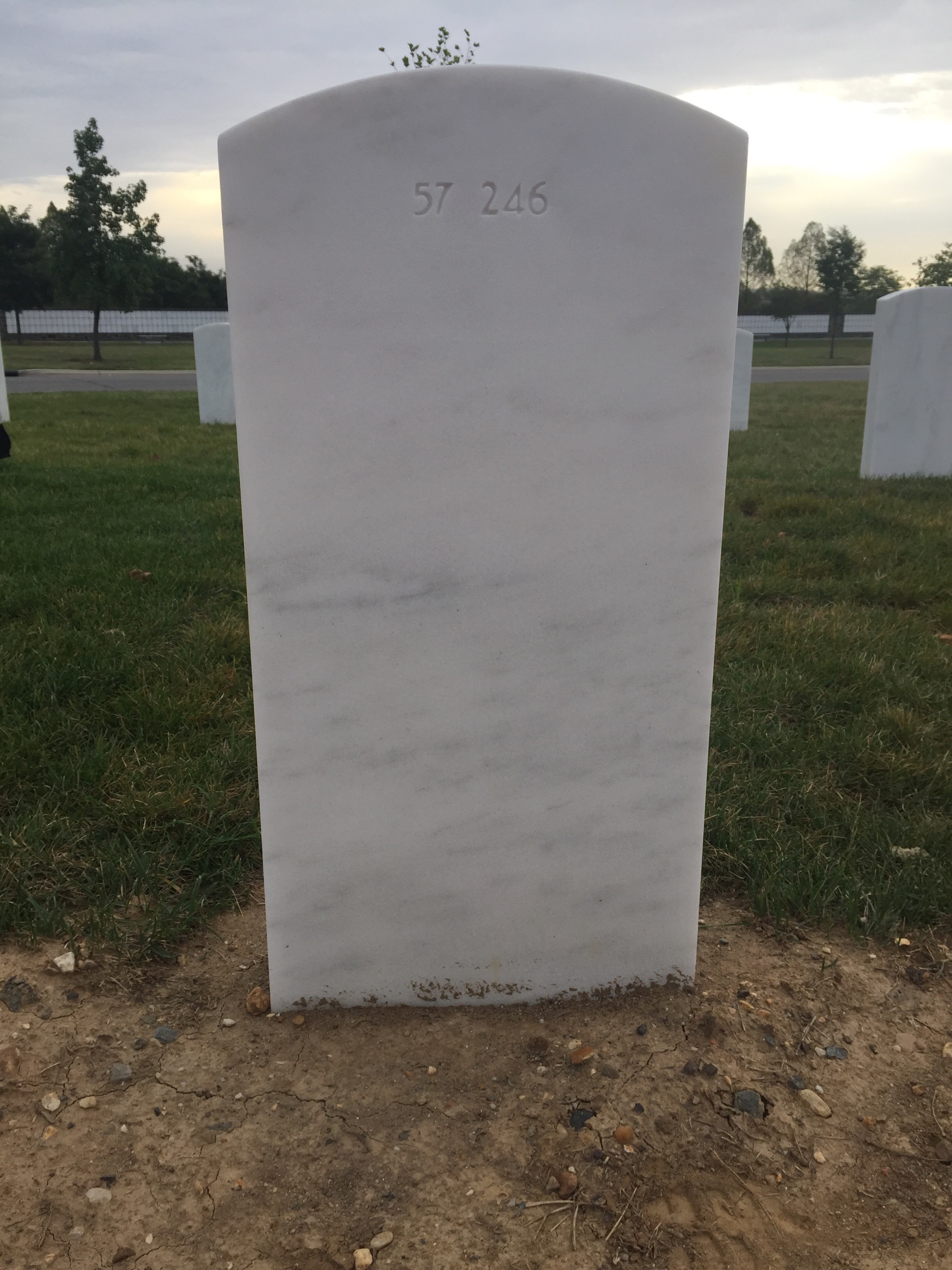 Back of headstone — Thomas August Swanson