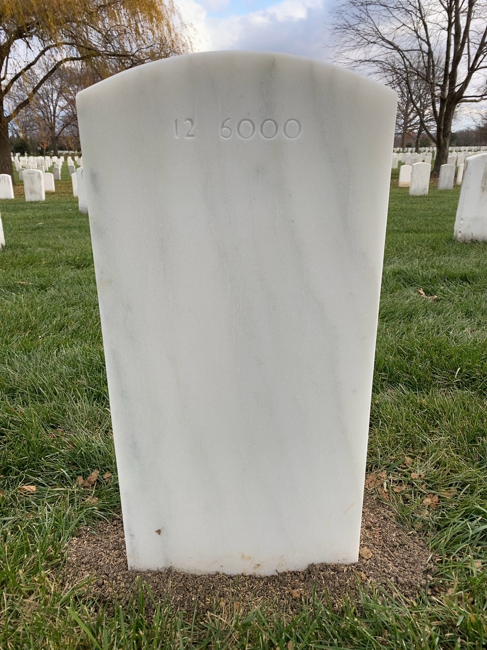 Back of headstone — Victor A Flores