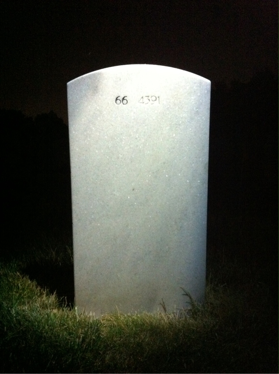 Back of headstone — Henry Murphy