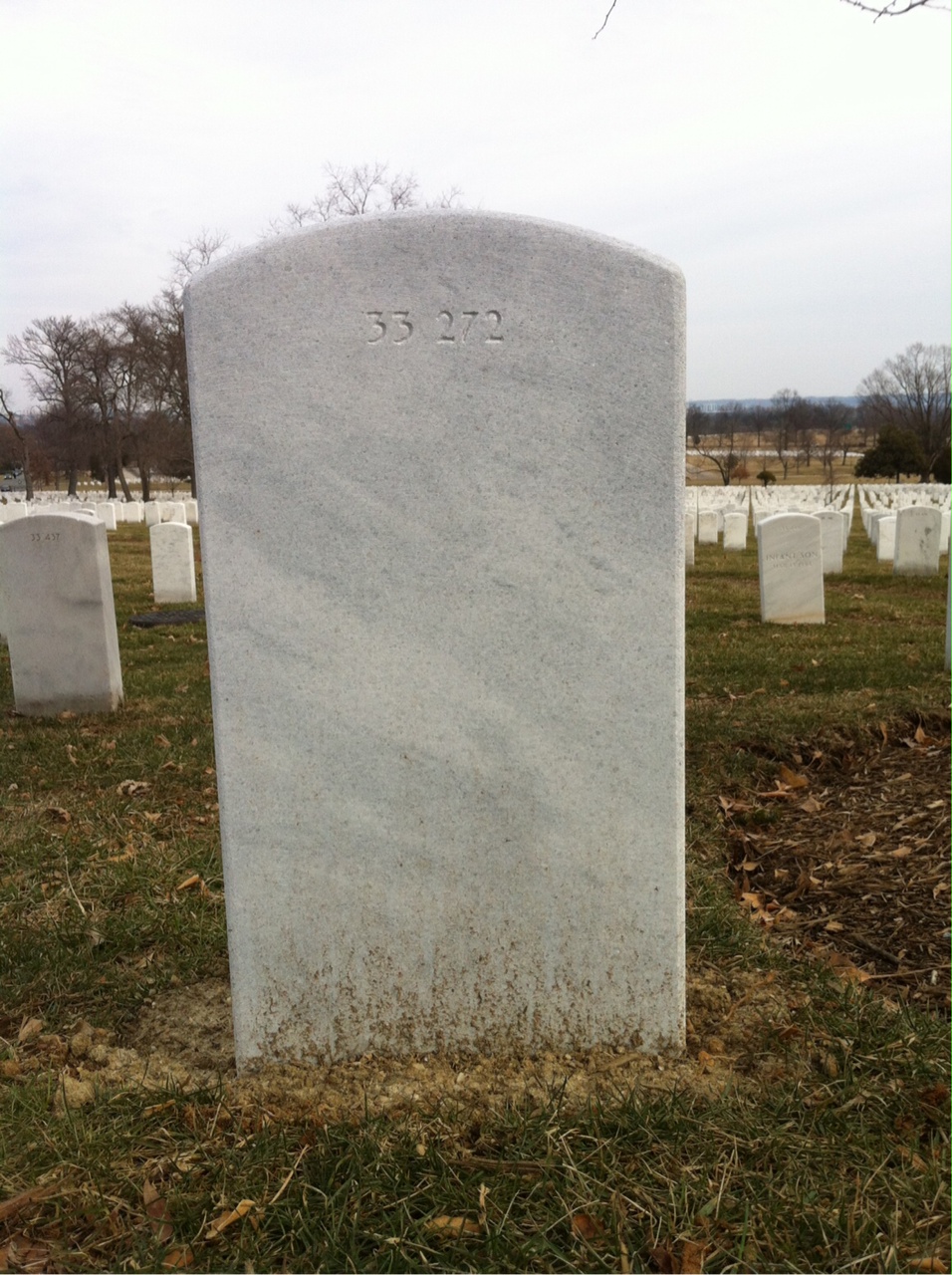 Back of headstone — Alice Benoit