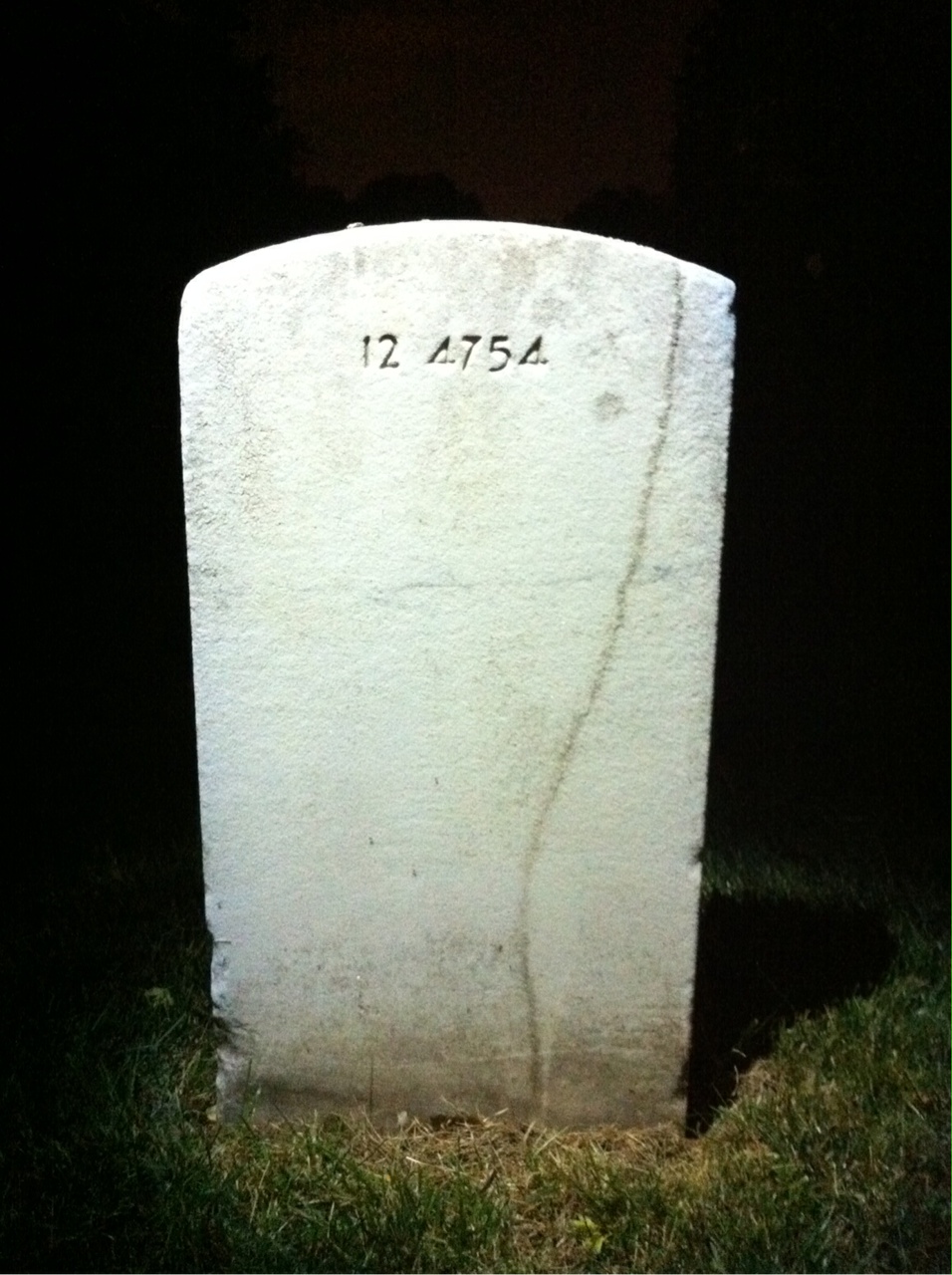 Back of headstone — Rebecca Baird