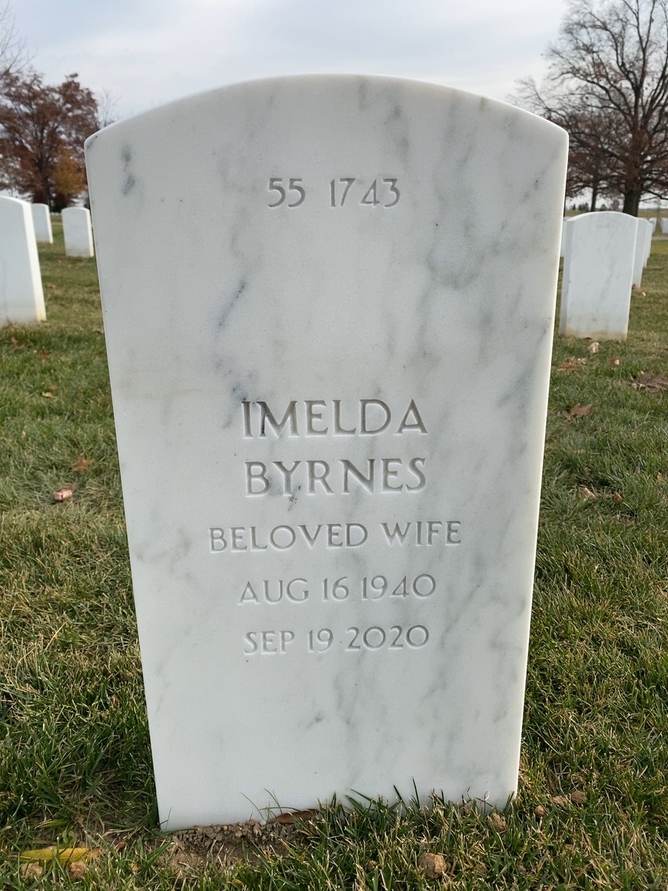 Back of headstone — William Florenz Daly