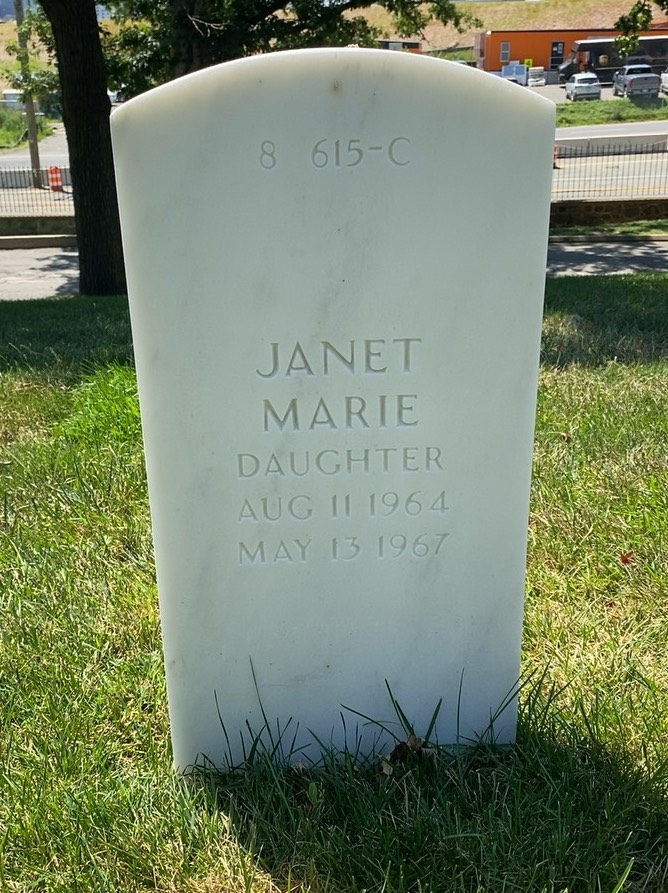 Back of headstone — William A Papes