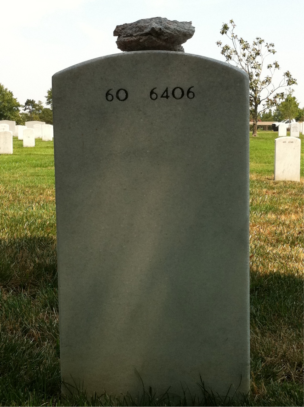 Back of headstone — Thomas Allison