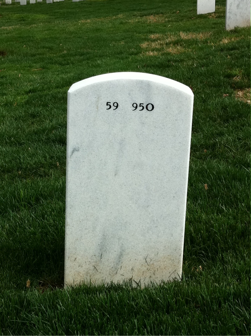 Back of headstone — Philip Schumaker