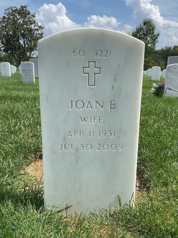 Back of headstone — Joseph Cheney