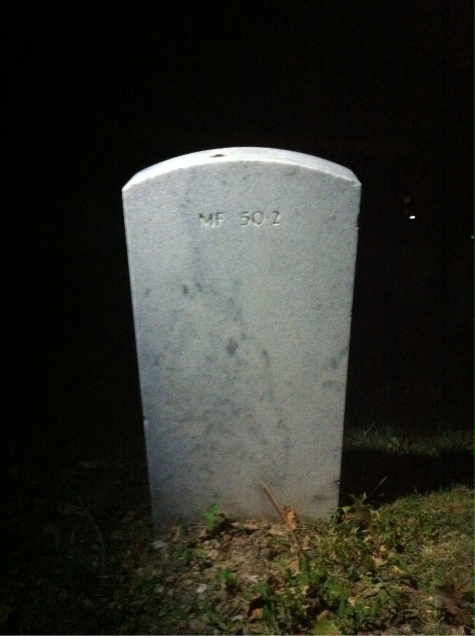Back of headstone — Frederic Ambrose