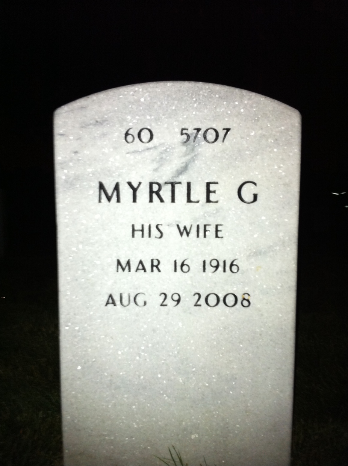 Back of headstone — Evard Snell