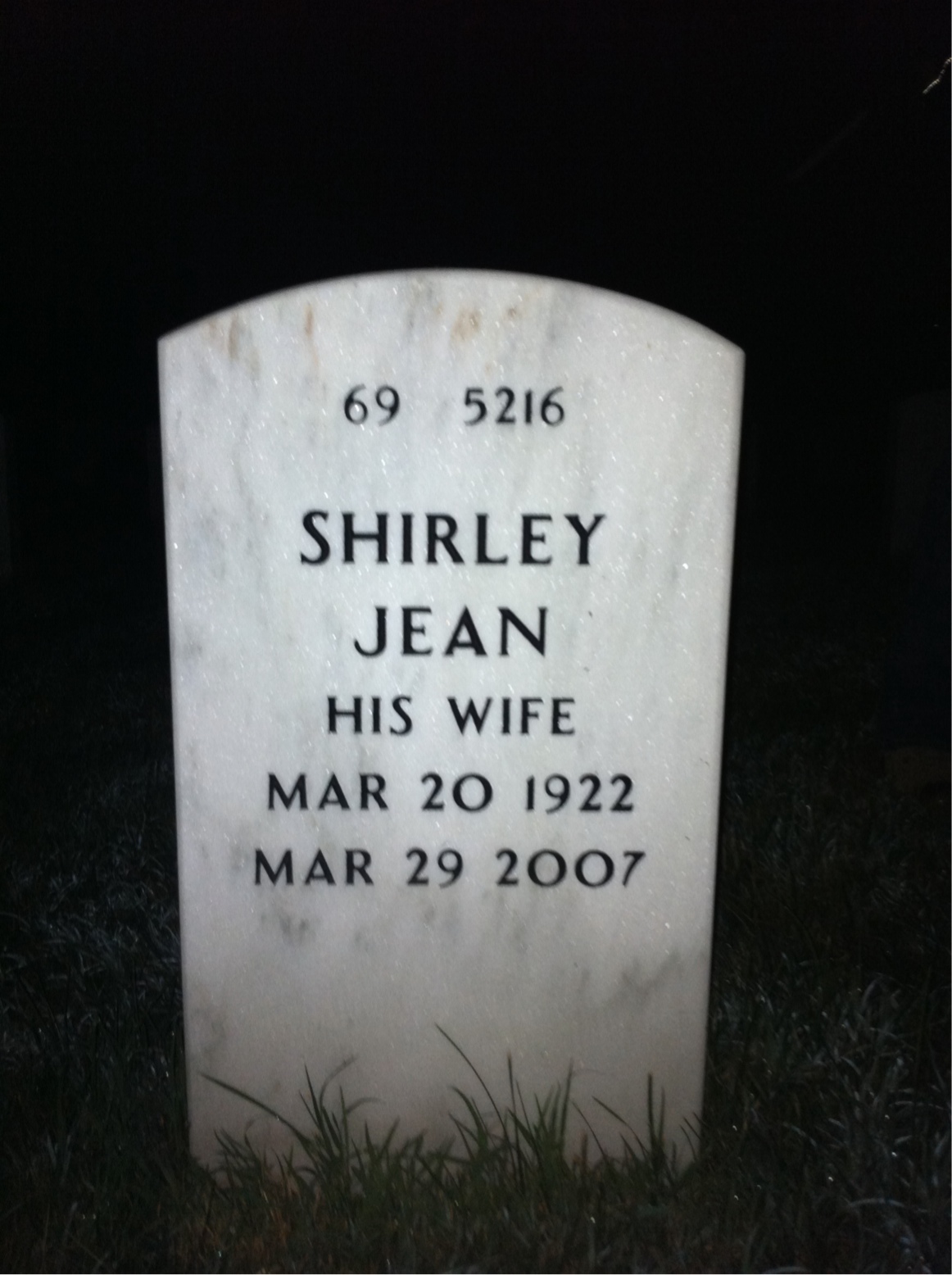 Back of headstone — William Bley