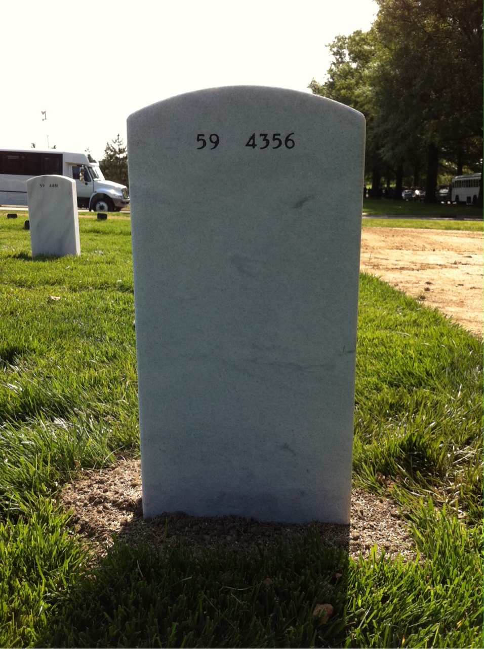 Back of headstone — James Alexander Smith