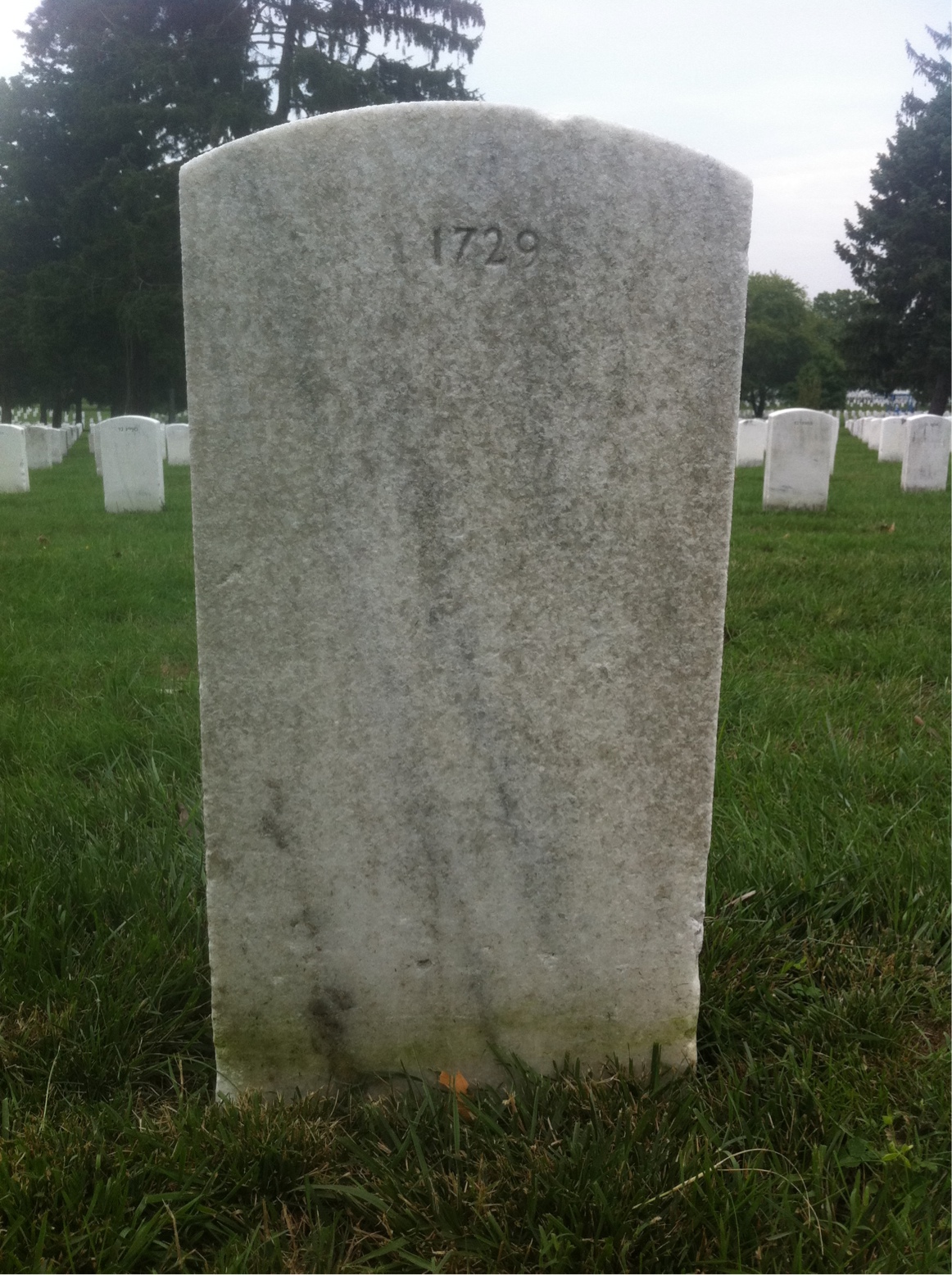 Back of headstone — William Moon
