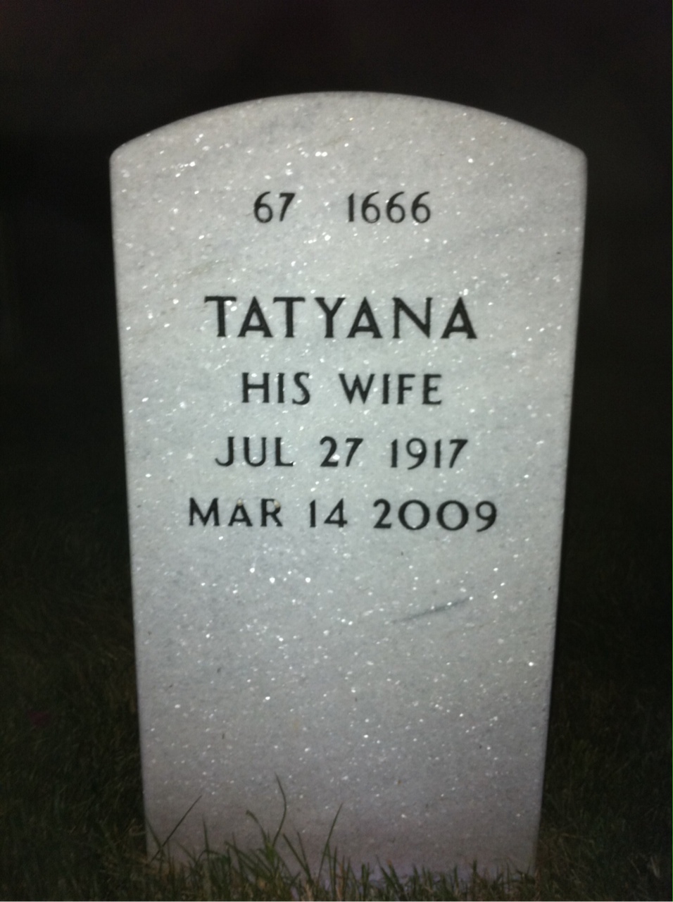Back of headstone — Joe Milloy