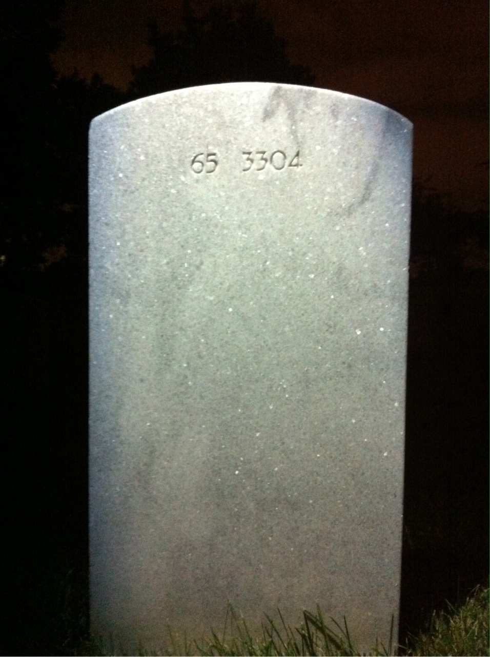 Back of headstone — Neal L Barnes