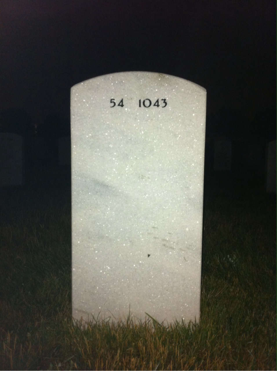 Back of headstone — John Blackburne