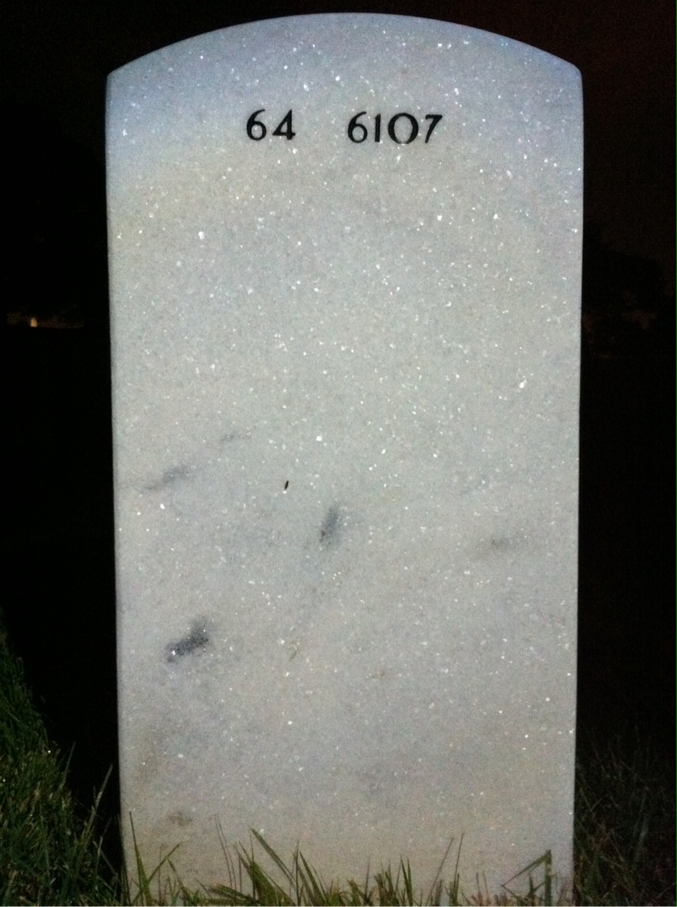 Back of headstone — Edwin Moran
