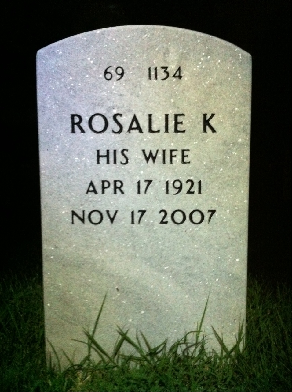 Back of headstone — John Flett