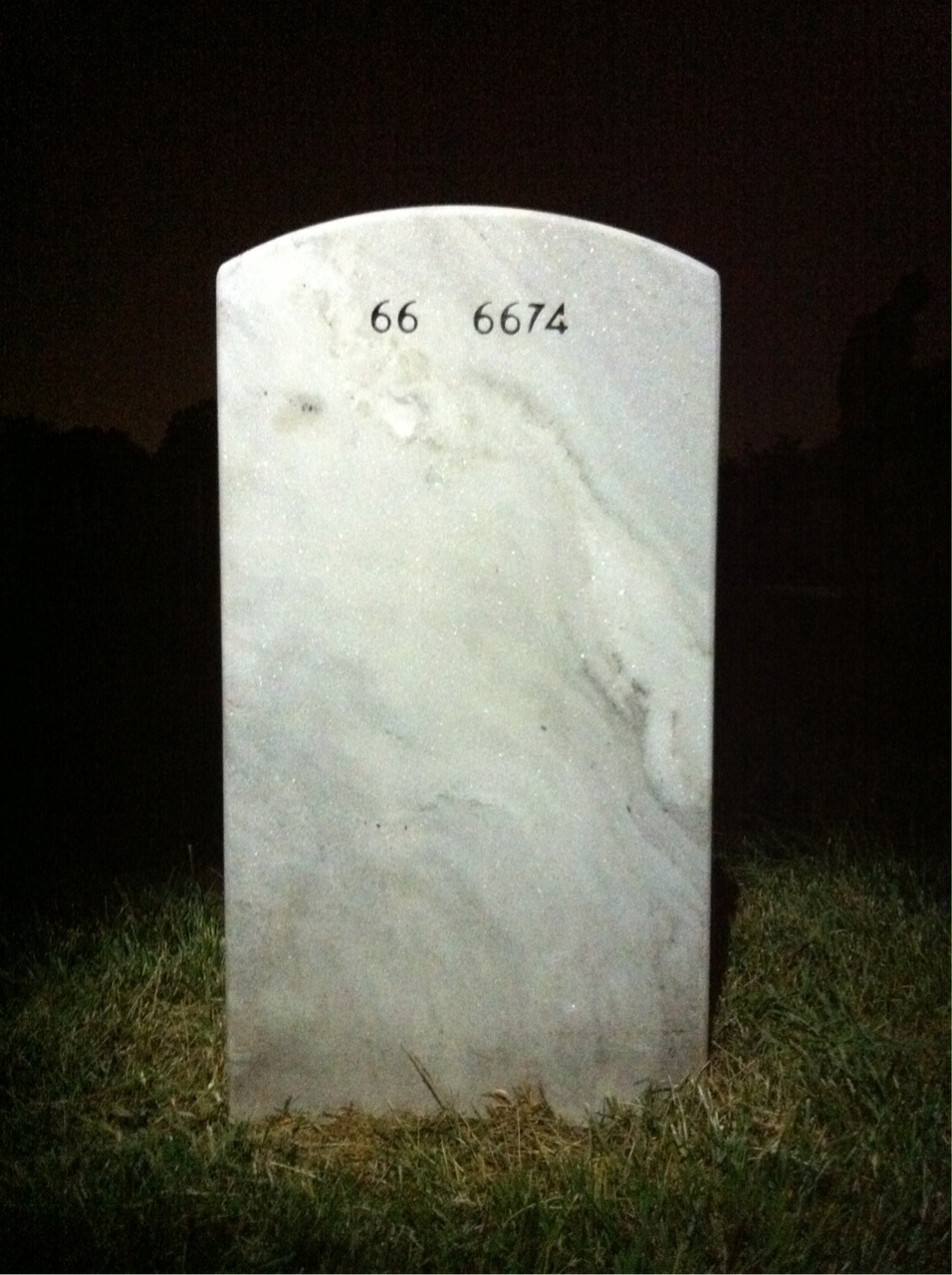 Back of headstone — Joseph Hoover