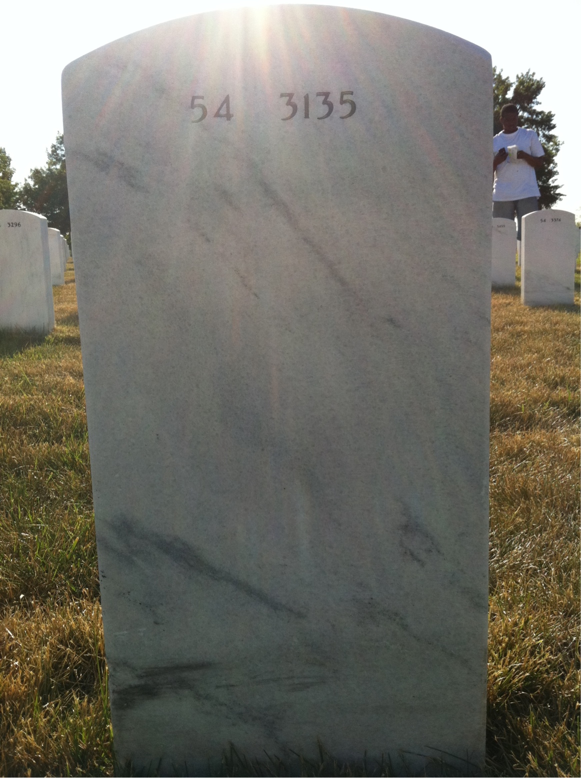 Back of headstone — Paul Antkow