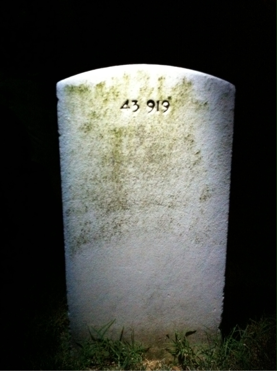 Back of headstone — James Crilly