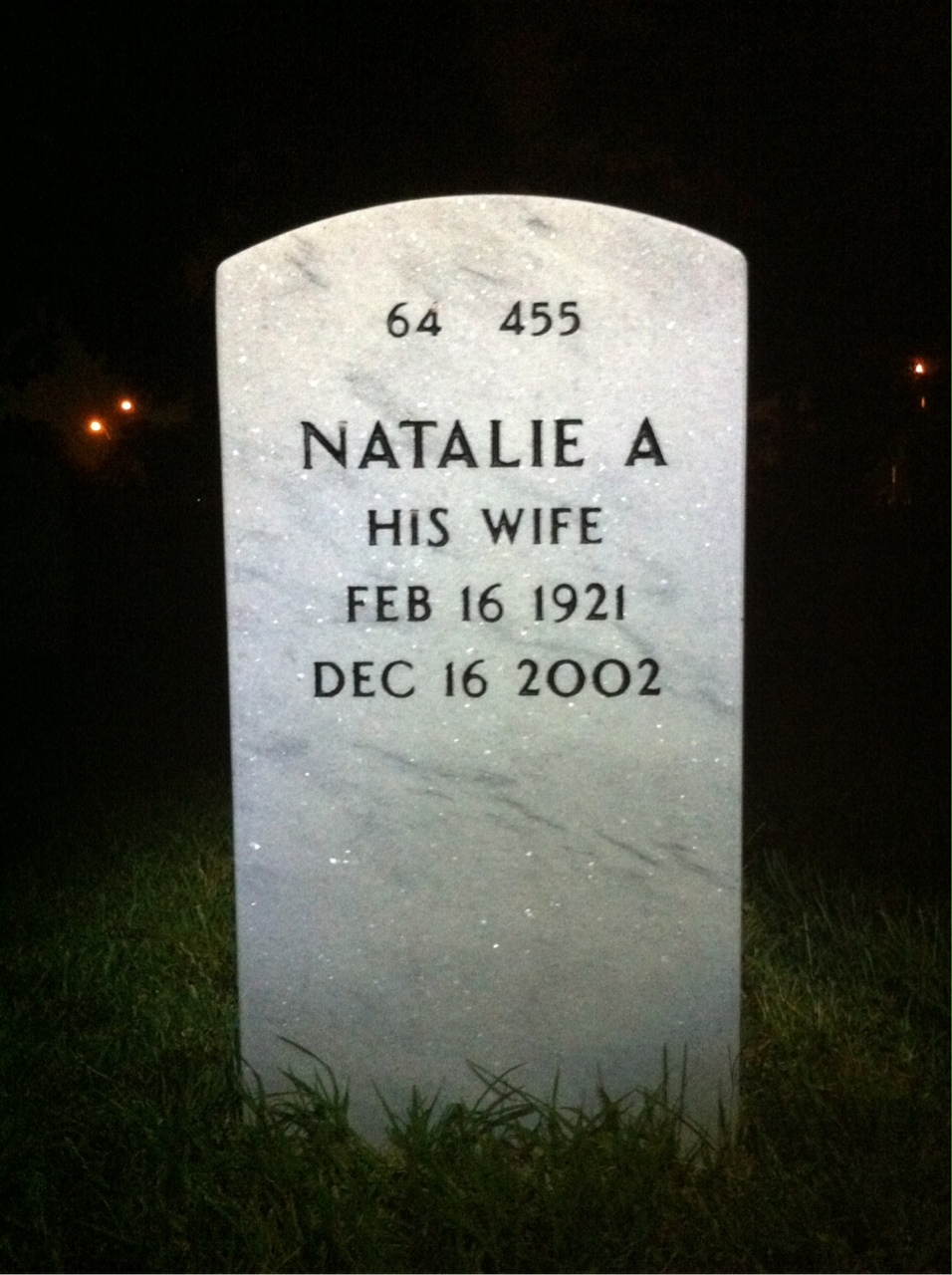 Back of headstone — Edward Duffy