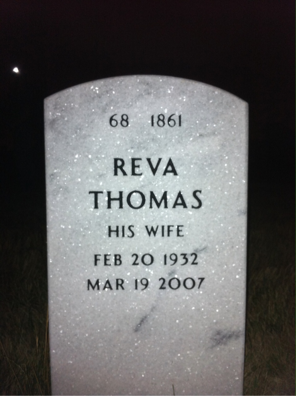 Back of headstone — William Mundorf