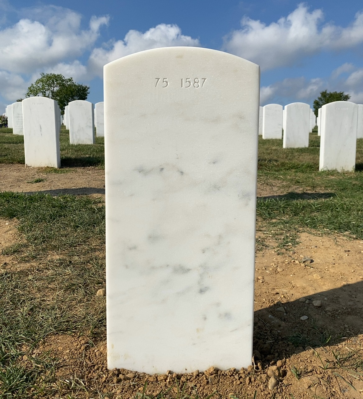 Back of headstone — Timothy Meserve