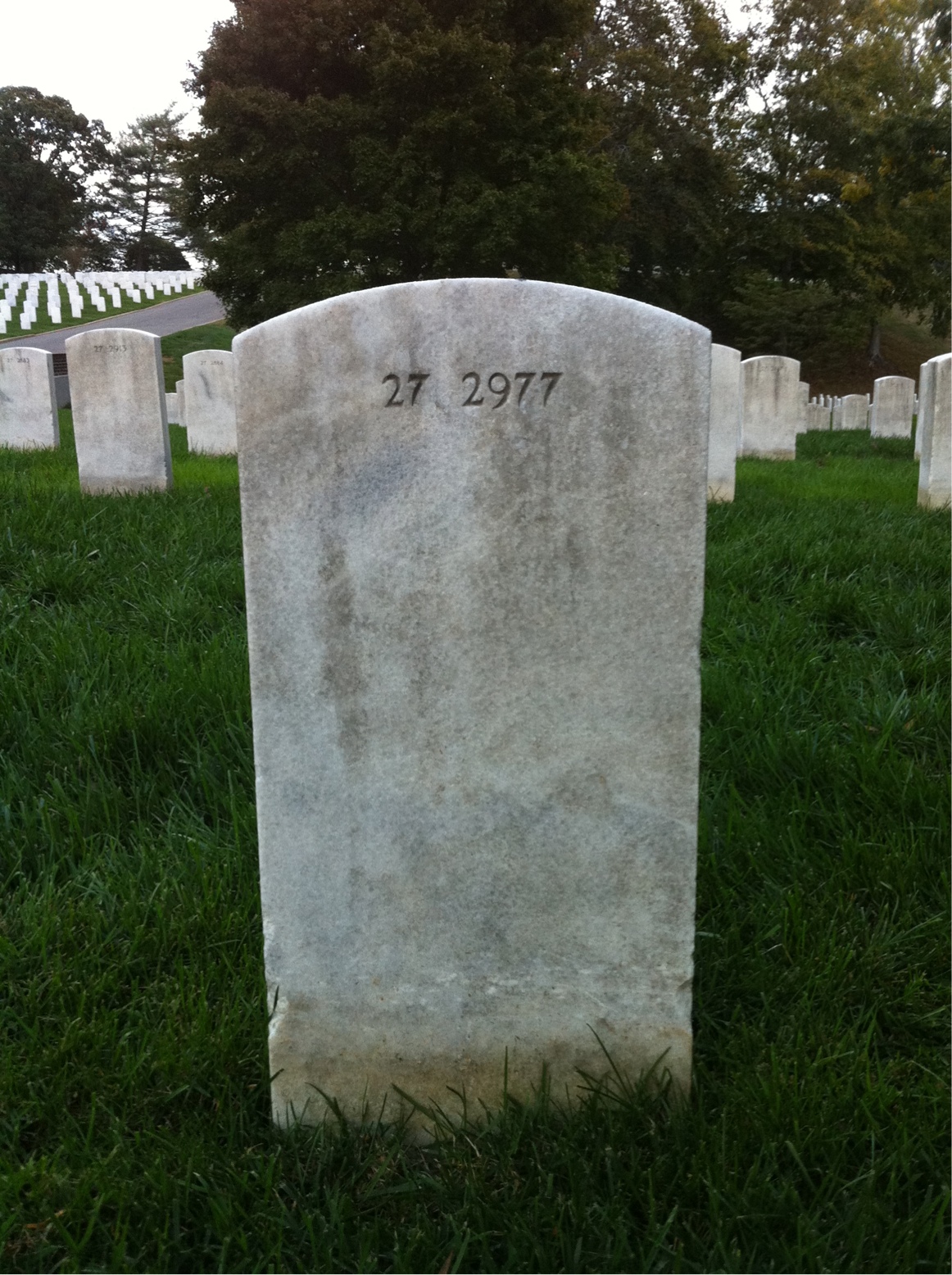 Back of headstone — Wesley Bauser