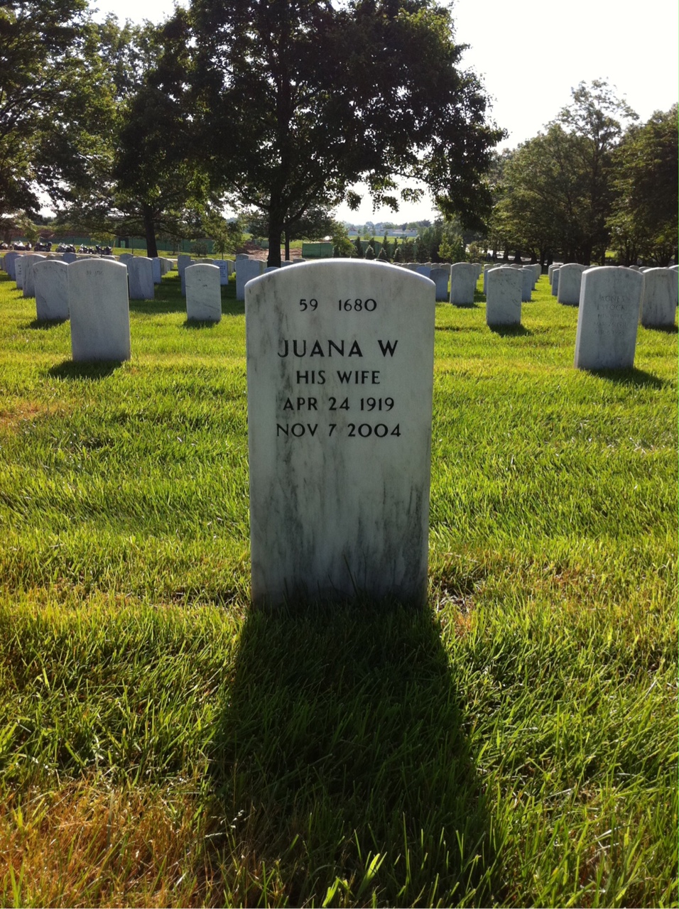 Back of headstone — Robert Sneider