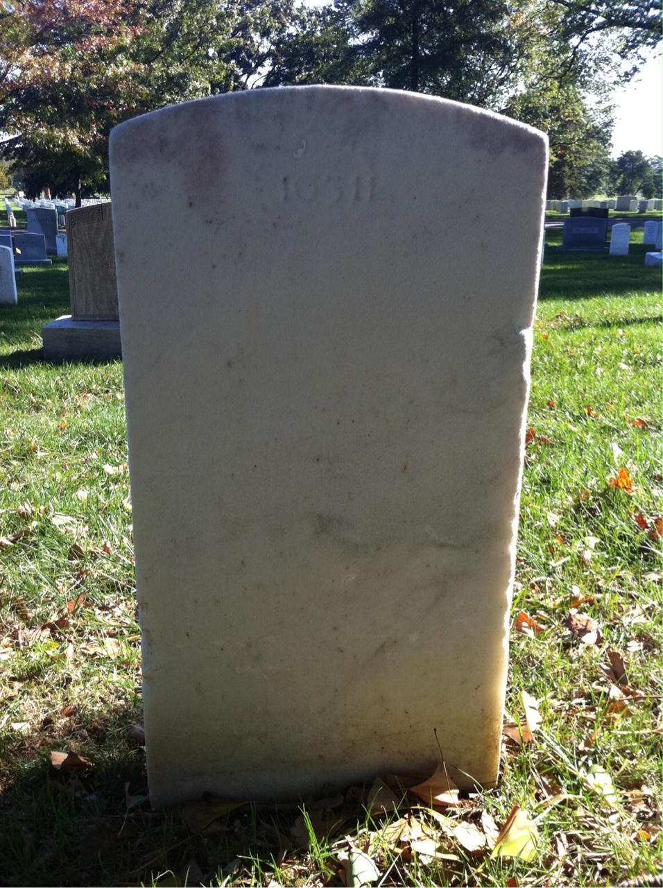 Back of headstone — James Allison