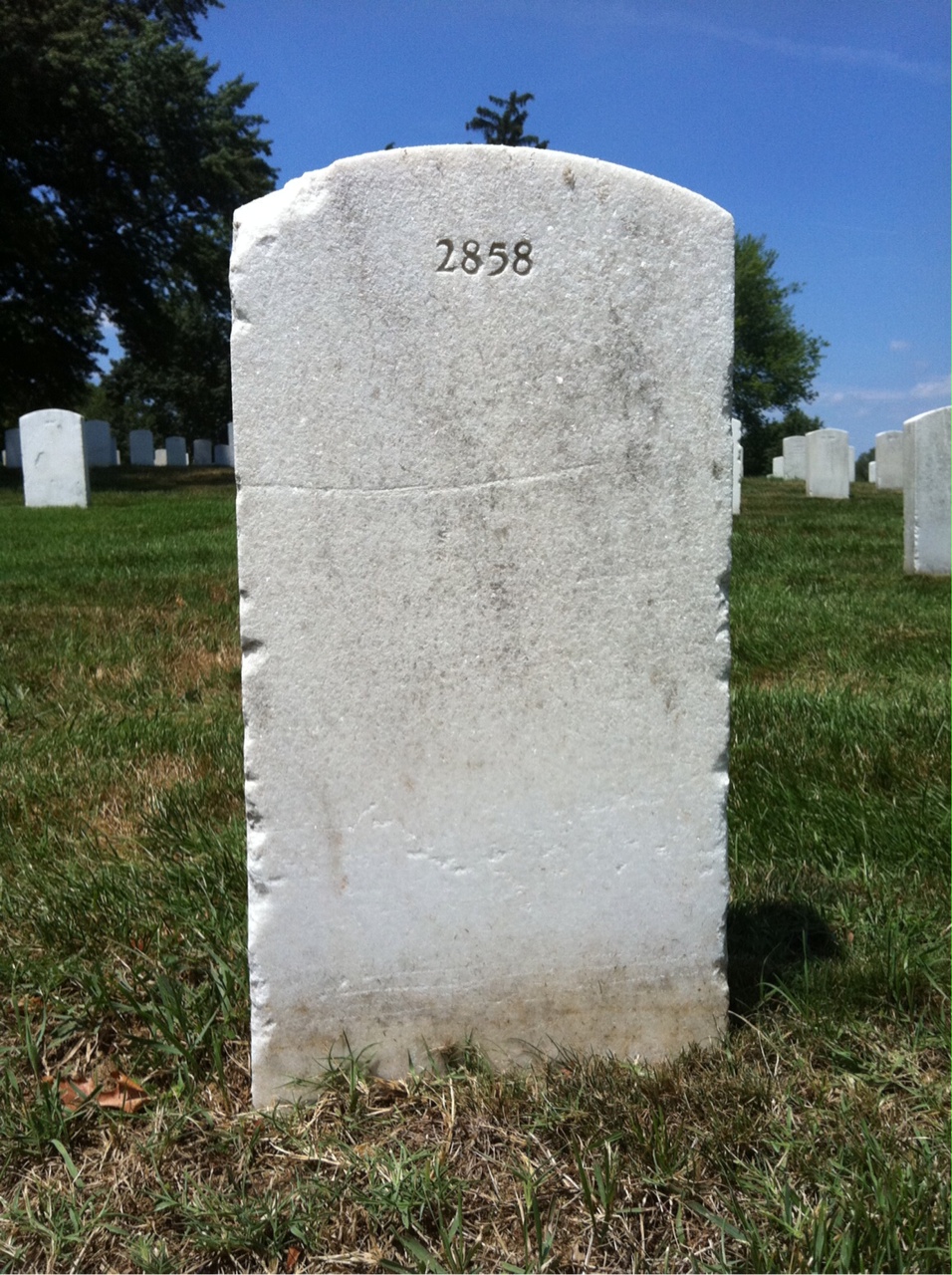 Back of headstone — Harry Mitchell