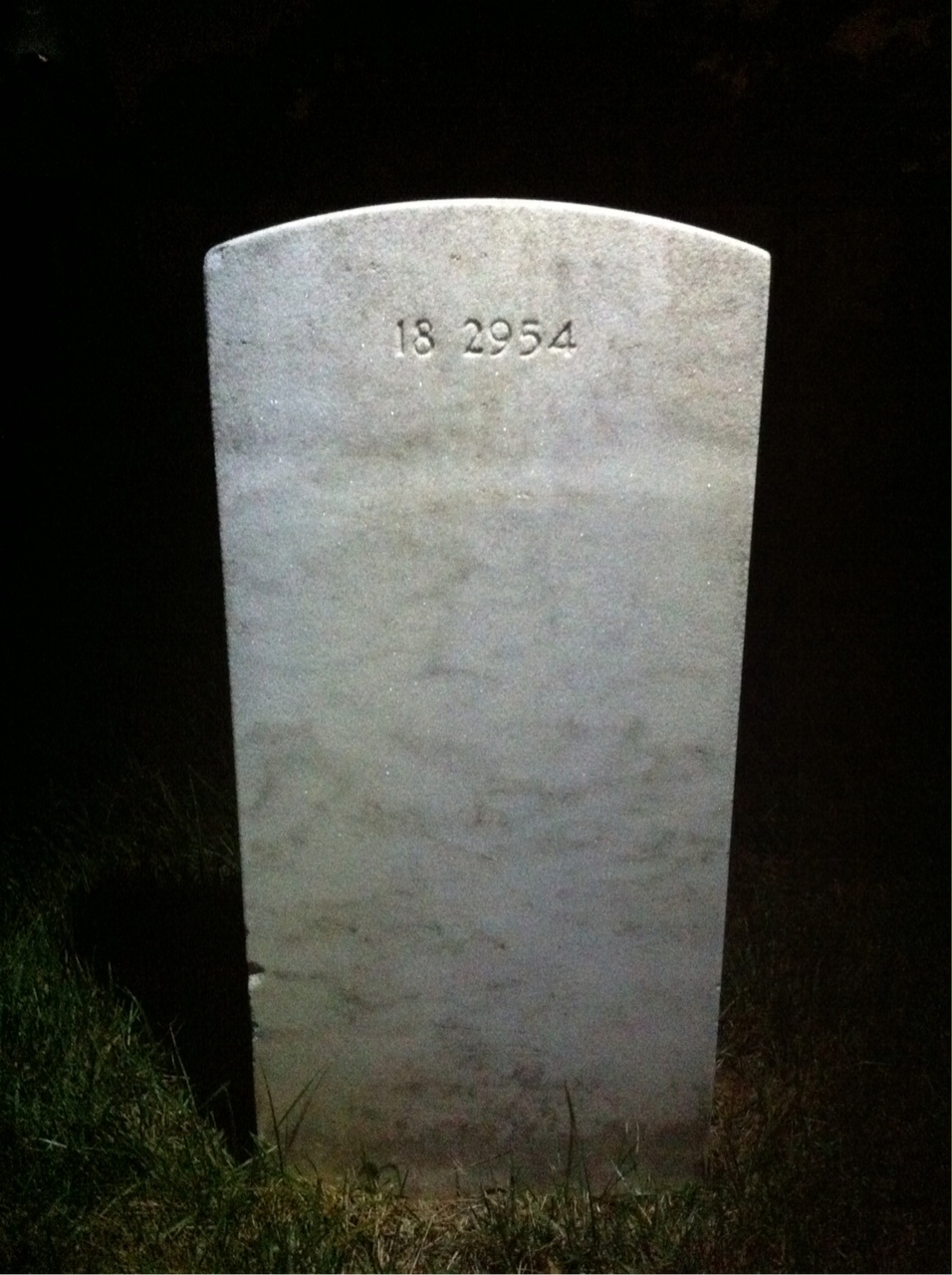 Back of headstone — Joseph Monroe