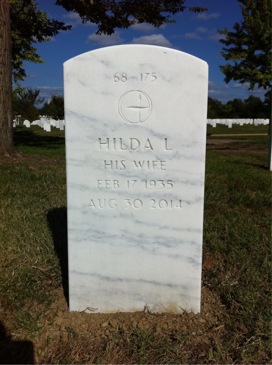 Back of headstone — Barry Gunter