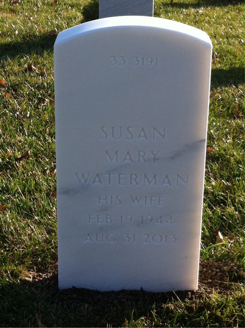 Back of headstone — Douglas Todd