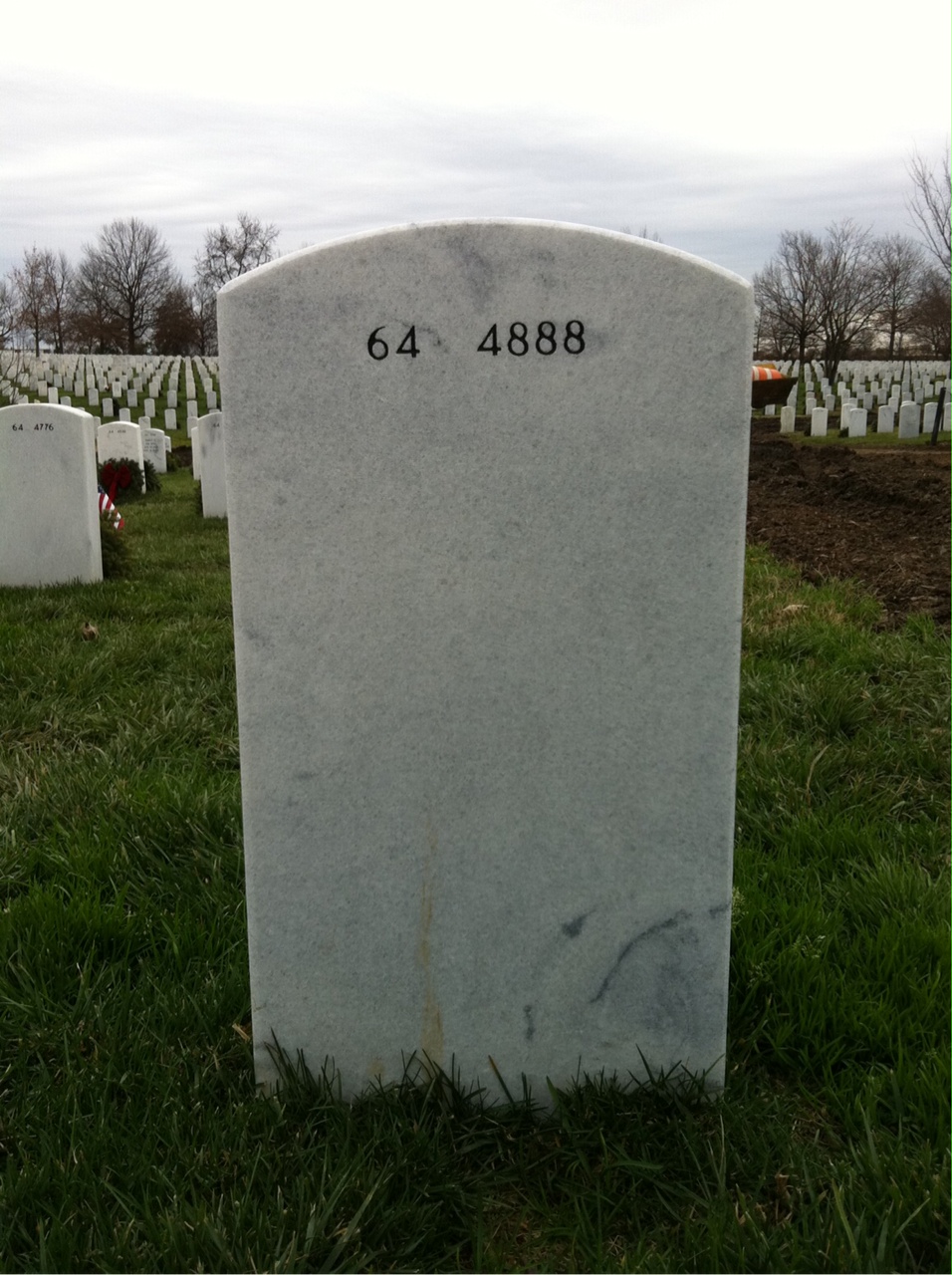 Back of headstone — Eulise Gentry