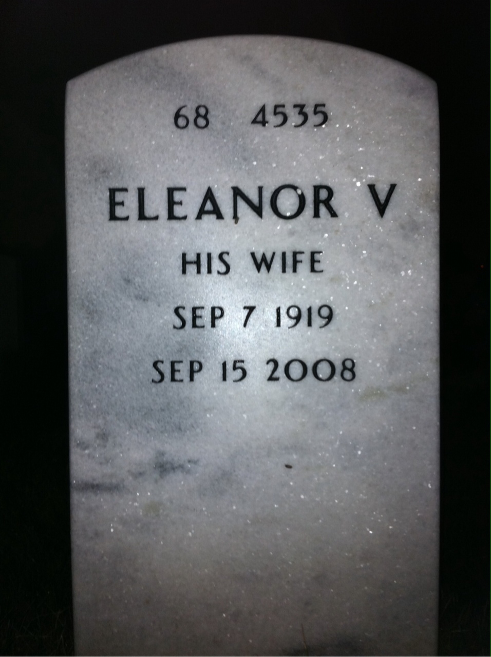 Back of headstone — Jack Prewitt