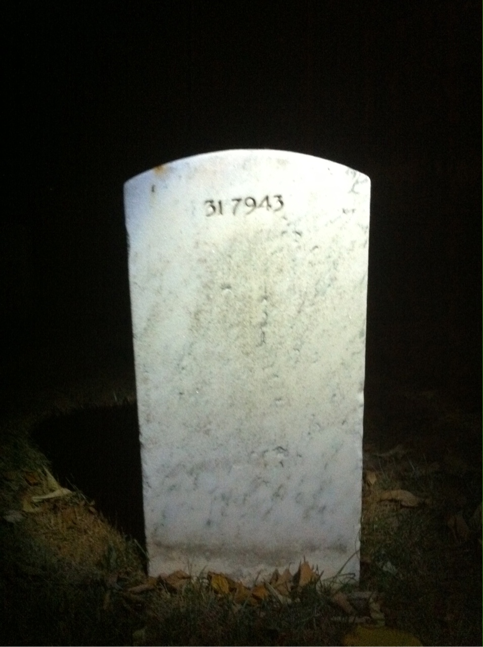 Back of headstone — Neva Anderson