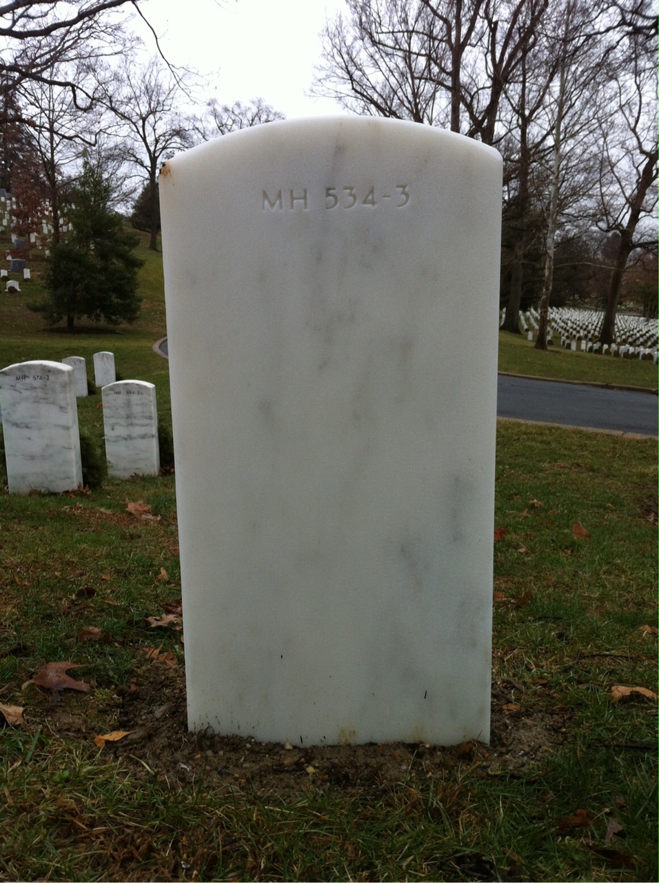 Back of headstone — Martin Forrest Huffman
