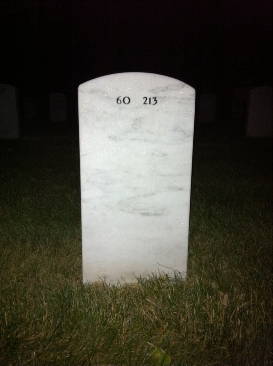 Back of headstone — Brinton Marsden