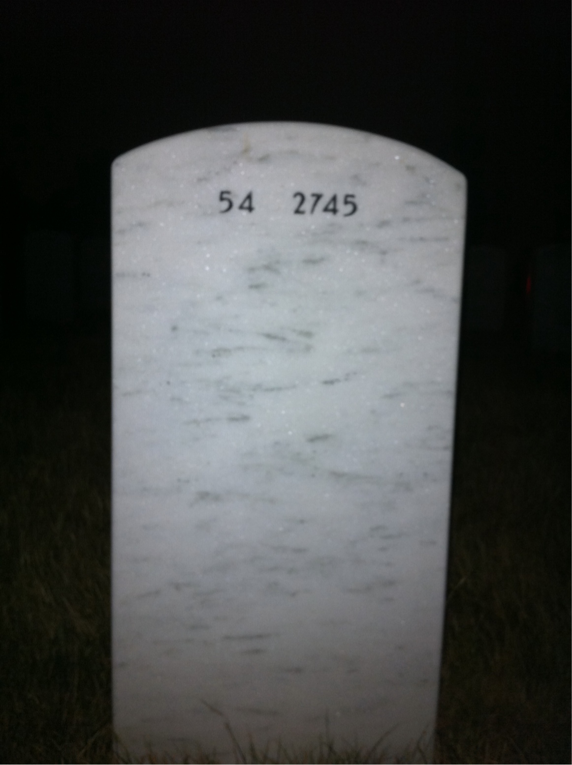 Back of headstone — Michael Lynch