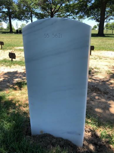 Back of headstone — Wildy F Berry