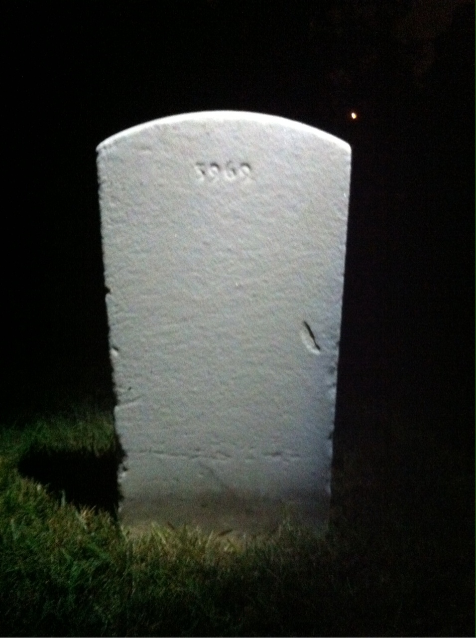 Back of headstone — George Munroe