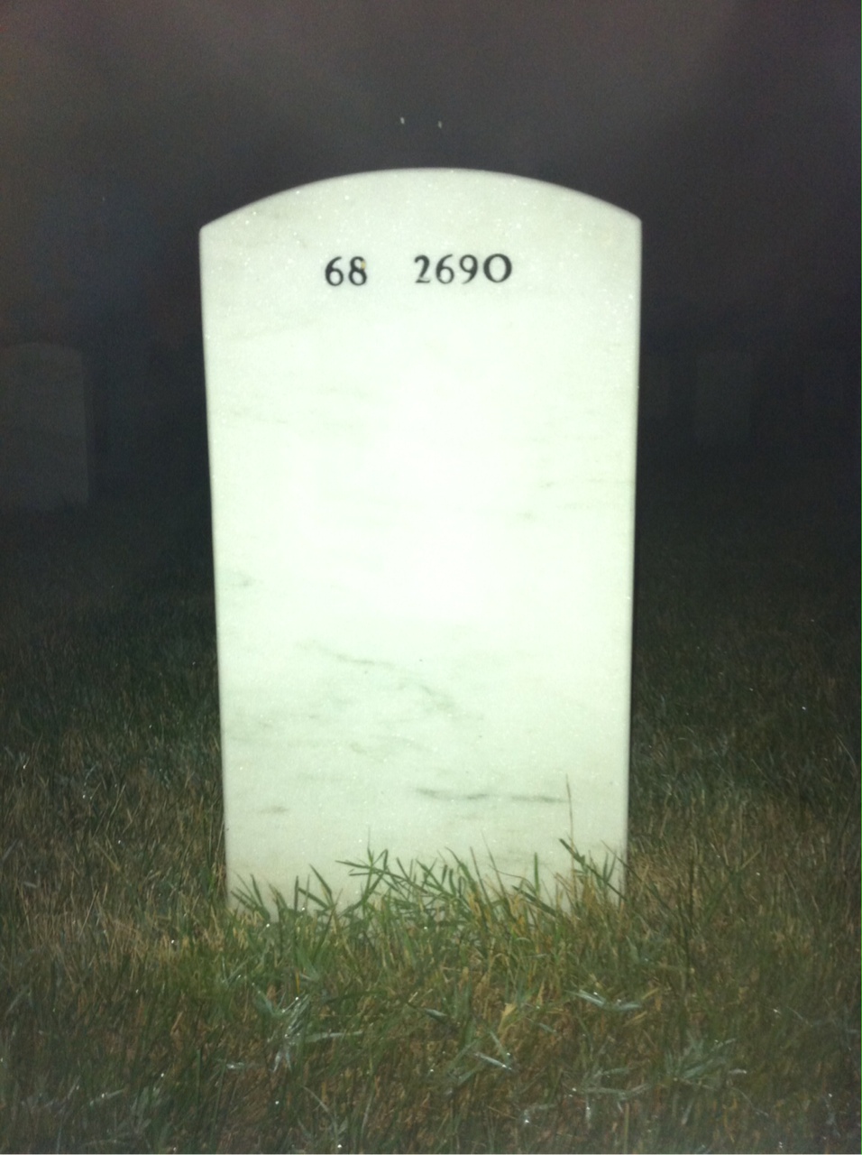 Back of headstone — Philip Tinsley