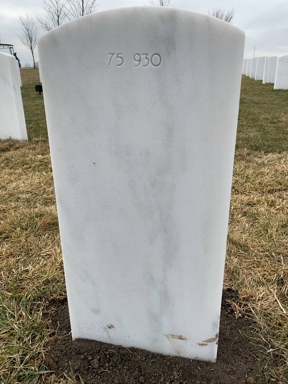 Back of headstone — Bobby Arnette