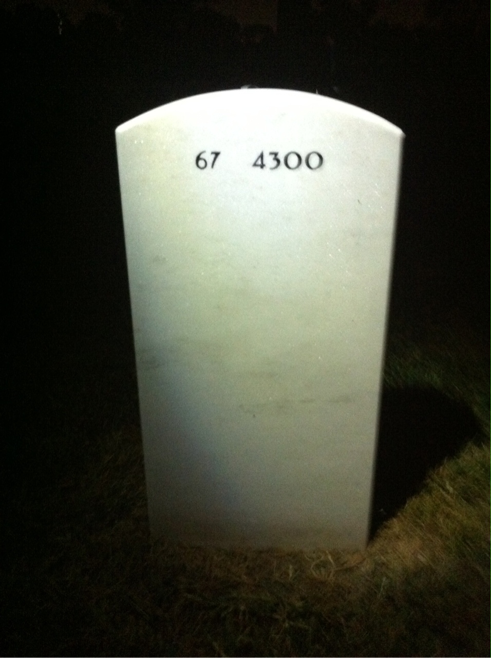 Back of headstone — Charles Boswell
