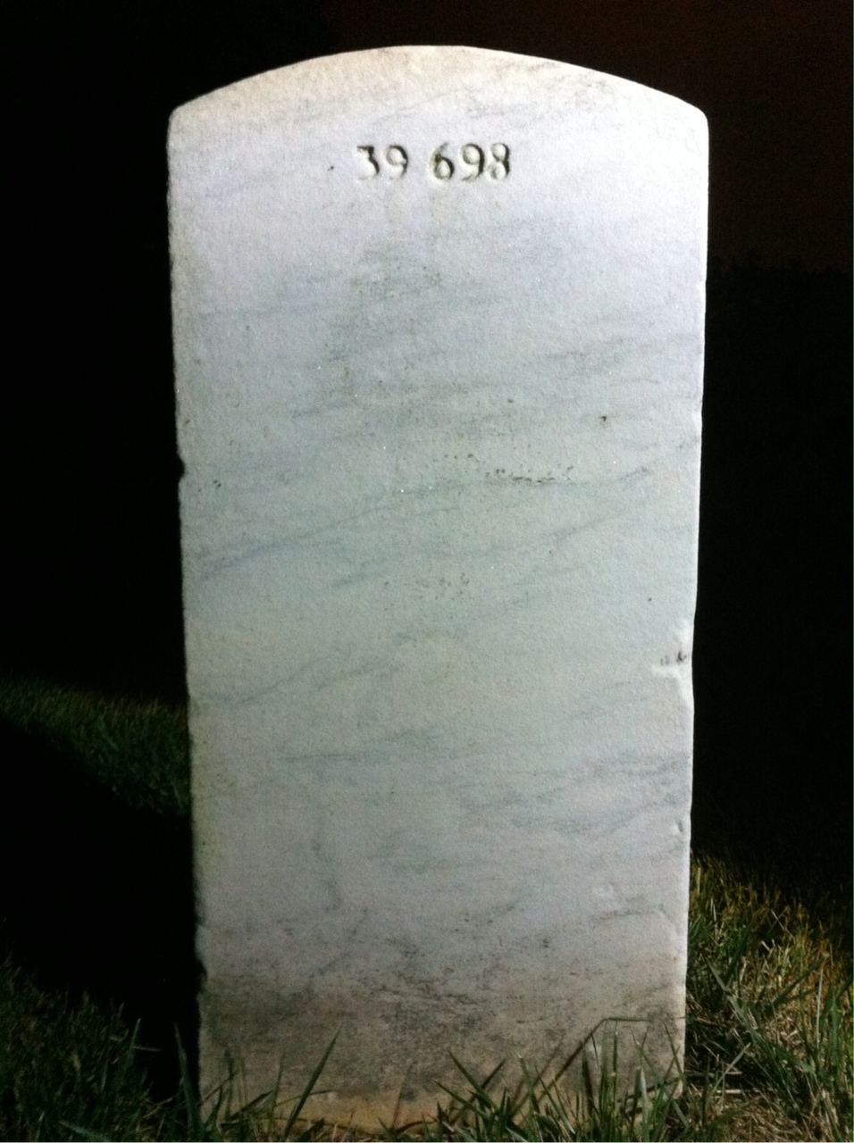 Back of headstone — Carl Morgan