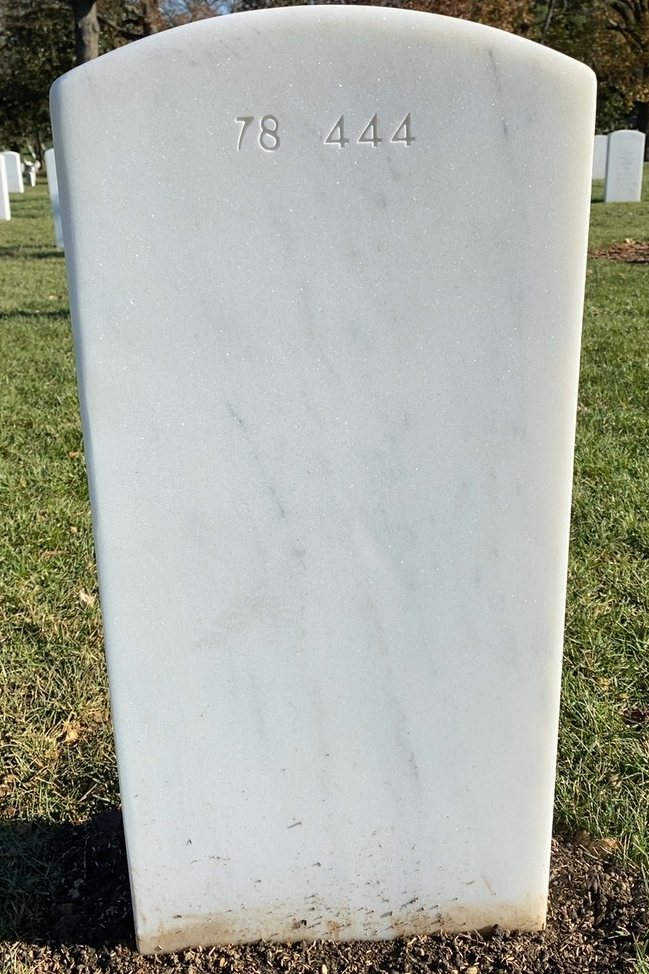 Back of headstone — Joshua Nathanual Campbell